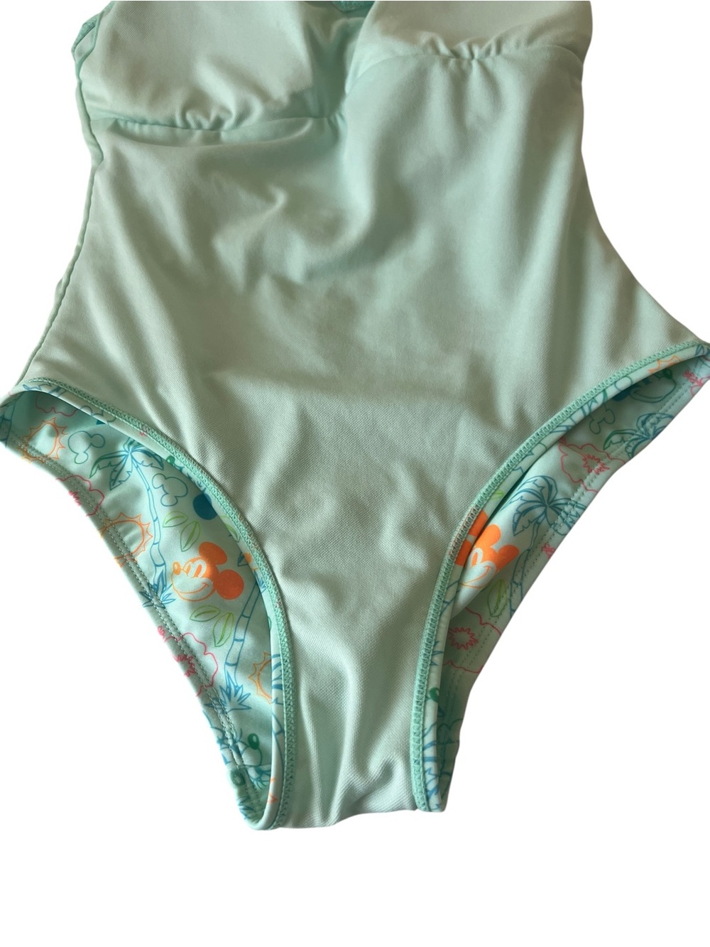 Disney Minnie & Mickey Mouse Tropical Print Womens Swimsuit Size XS - Picture 8 of 15
